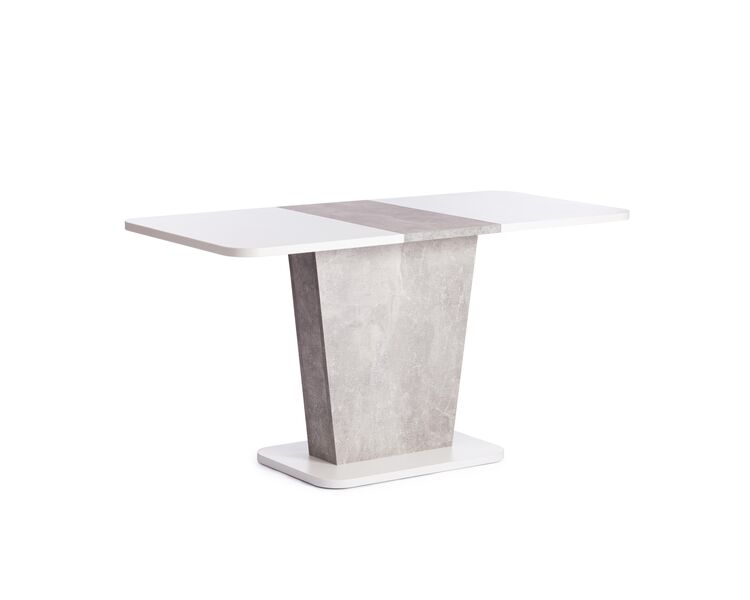 Купить Стол обеденный раскладной GENT белый/бетон, Варианты цвета: Белый/Бетон, Варианты размера: , фото 8