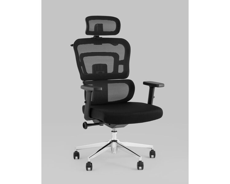 Купить Кресло офисное TopChairs Techno черный, Цвет: черный, фото 2