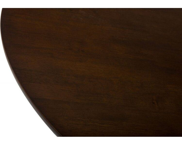 Купить Стол Alto круглый, массив гевеи, МДФ, 106 x 106 см, Варианты цвета: темное дерево, фото 8