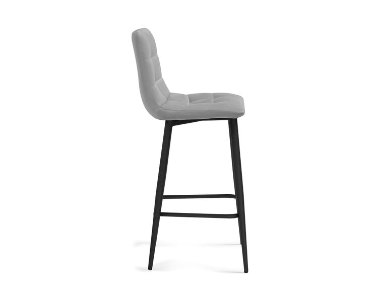 Купить Барный стул Чилли К светло-серый / черный, Цвет: серый-1, фото 3