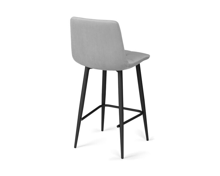 Купить Барный стул Чилли К светло-серый / черный, Цвет: серый-1, фото 4