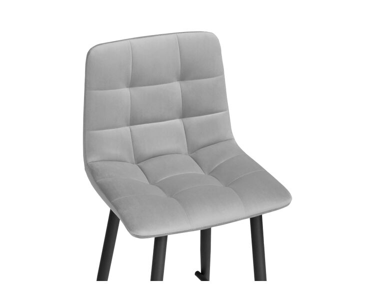 Купить Барный стул Чилли К светло-серый / черный, Цвет: серый-1, фото 5