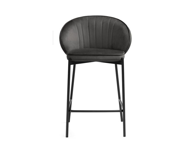 Купить Барный стул Нейл серый / черный, Цвет: серый, фото 2