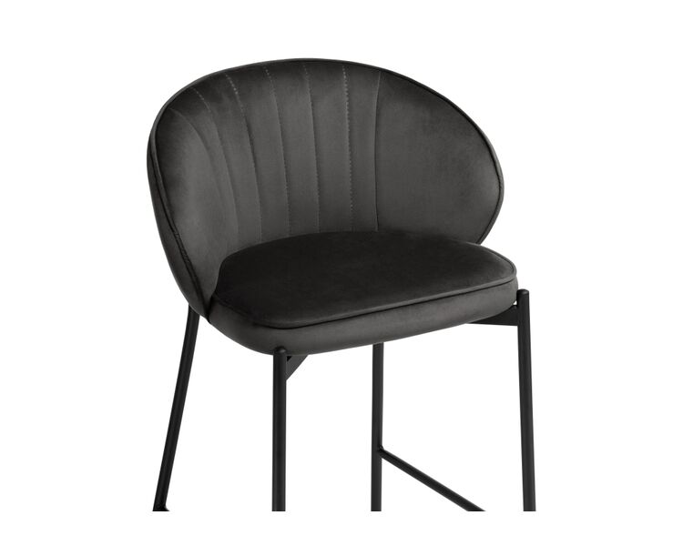 Купить Барный стул Нейл серый / черный, Цвет: серый, фото 5