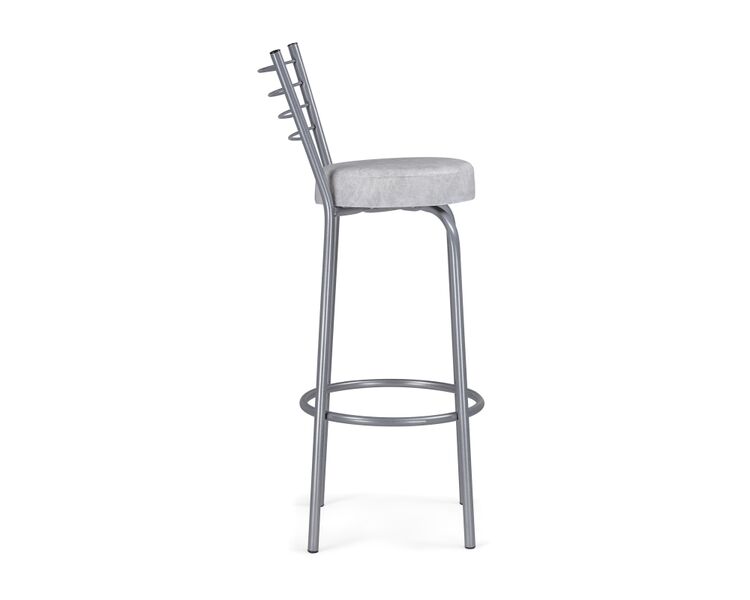 Купить Барный стул Kuroda белый мрамор / светлый мусс, Цвет: серый, фото 3