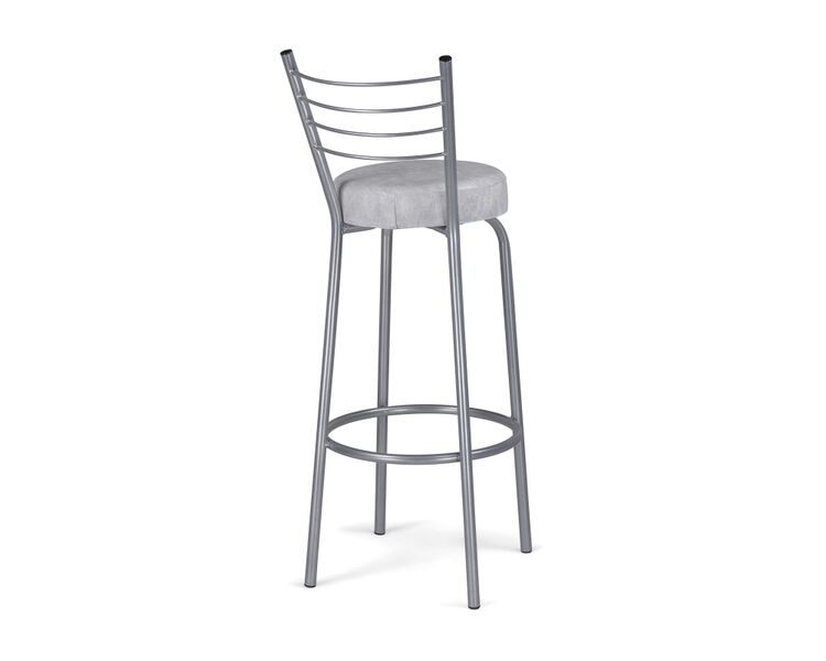 Купить Барный стул Kuroda белый мрамор / светлый мусс, Цвет: серый, фото 4