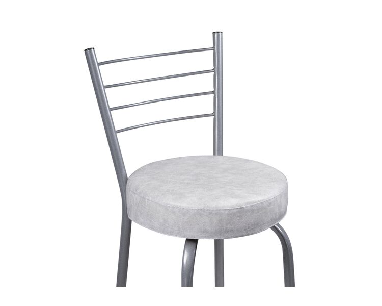 Купить Барный стул Kuroda белый мрамор / светлый мусс, Цвет: серый, фото 5