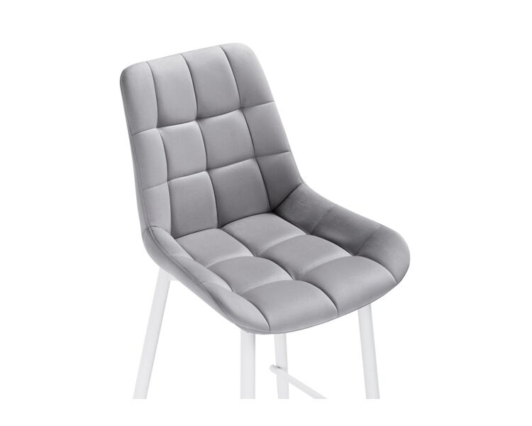 Купить Барный стул Алст светло-серый / белый, Цвет: светло-серый, фото 5