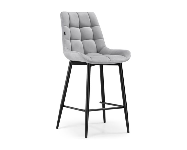 Купить Барный стул Алст светло-серый / черный, Цвет: серый-1