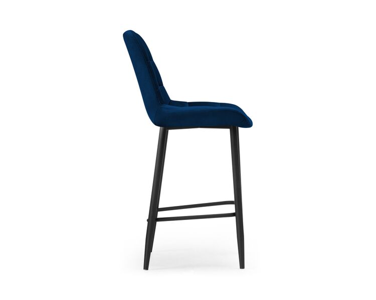 Купить Барный стул Алст велюр синий / черный, Цвет: синий, фото 3