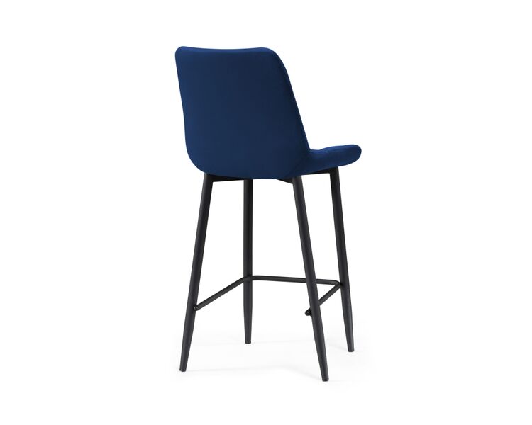 Купить Барный стул Алст велюр синий / черный, Цвет: синий, фото 4