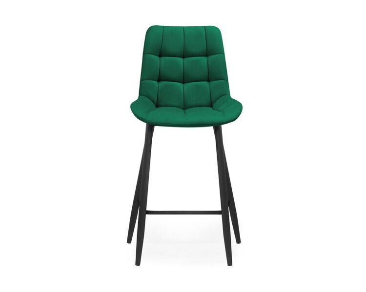 Купить Барный стул Алст велюр зеленый / черный, Цвет: зеленый, фото 2