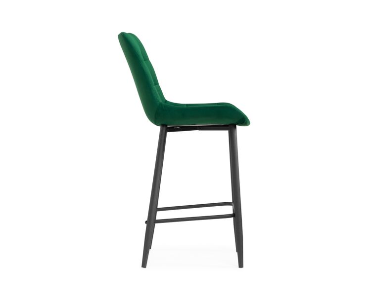 Купить Барный стул Алст велюр зеленый / черный, Цвет: зеленый, фото 3