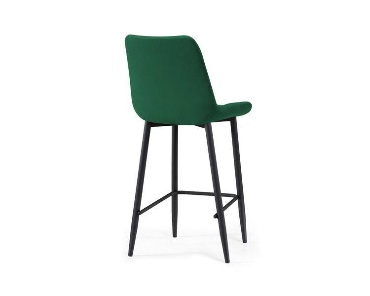 Купить Барный стул Алст велюр зеленый / черный, Цвет: зеленый, фото 4