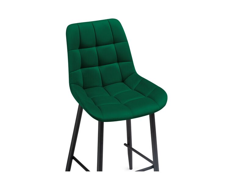 Купить Барный стул Алст велюр зеленый / черный, Цвет: зеленый, фото 5