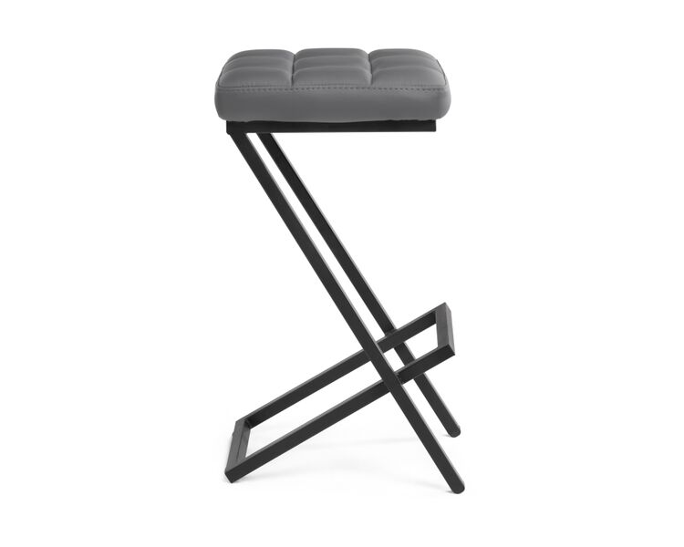 Купить Барный стул Амаури темно-серый / черный матовый, Цвет: серый, фото 3