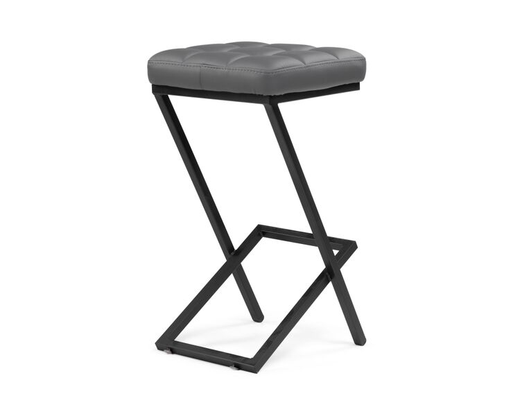 Купить Барный стул Амаури темно-серый / черный матовый, Цвет: серый, фото 4