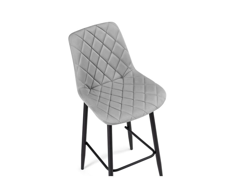 Купить Барный стул Баодин К Б/К крутящийся светло-серый / черный, Цвет: серый, фото 5