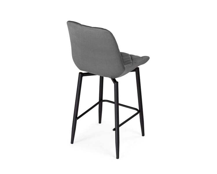 Купить Барный стул Баодин К Б/К крутящийся темно-серый / черный, Цвет: серый, фото 4
