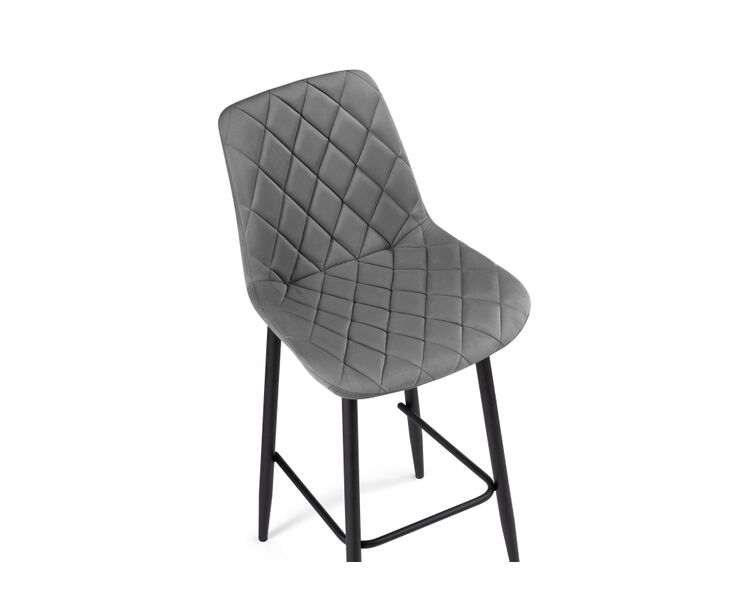 Купить Барный стул Баодин К Б/К крутящийся темно-серый / черный, Цвет: серый, фото 5