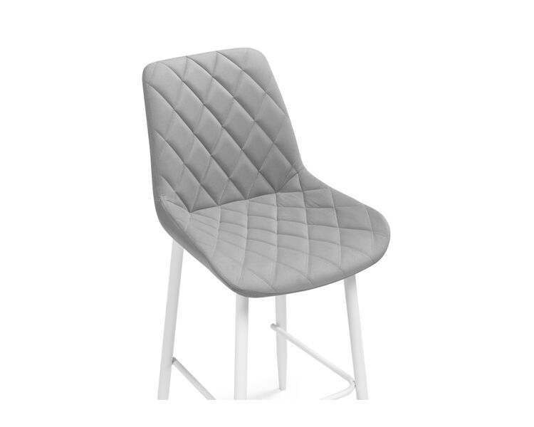Купить Барный стул Баодин К Б/К светло-серый / белый, Цвет: серый, фото 5