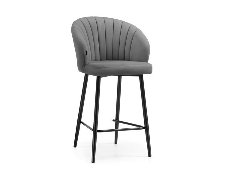 Купить Барный стул Бэнбу velutto 32 / черный, Цвет: серый