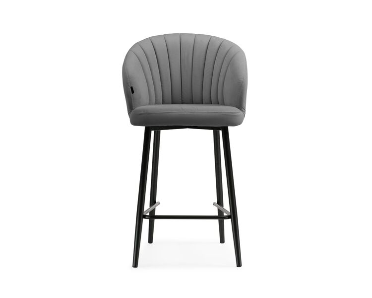Купить Барный стул Бэнбу velutto 32 / черный, Цвет: серый, фото 2