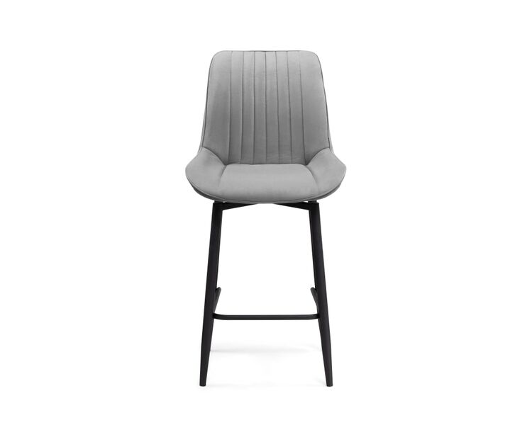 Купить Барный стул Седа К крутящийся светло-серый / черный, Цвет: серый