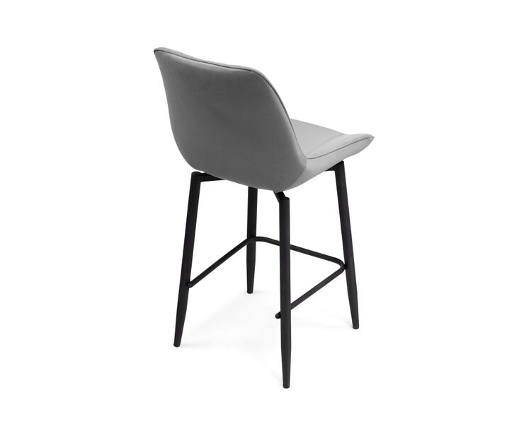 Купить Барный стул Седа К крутящийся светло-серый / черный, Цвет: серый, фото 4
