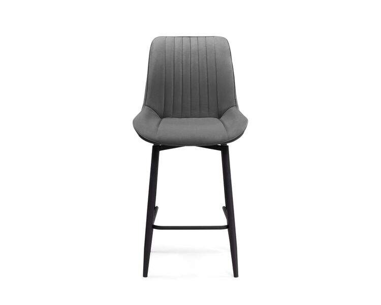 Купить Барный стул Седа К крутящийся темно-серый / черный, Цвет: латте