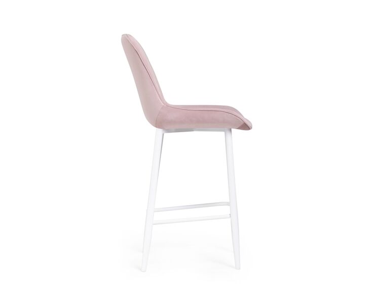 Купить Барный стул Седа велюр розовый / белый, Цвет: розовый, фото 3