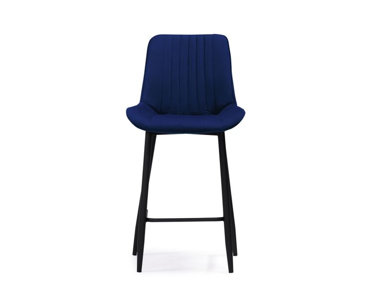 Купить Барный стул Седа велюр синий / черный, Цвет: синий, фото 2