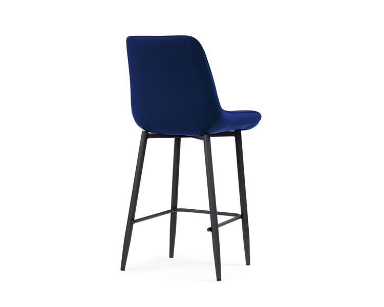 Купить Барный стул Седа велюр синий / черный, Цвет: синий, фото 4