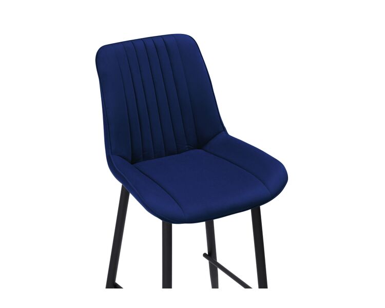 Купить Барный стул Седа велюр синий / черный, Цвет: синий, фото 5