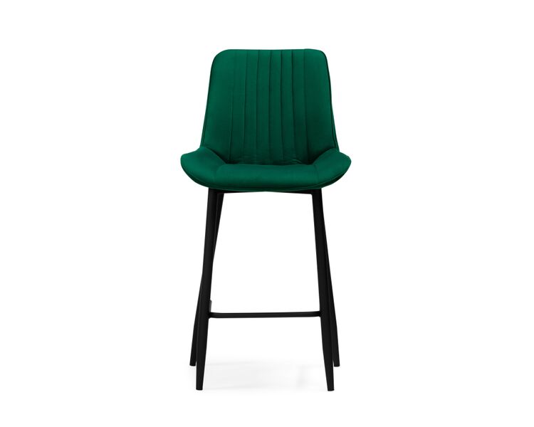 Купить Барный стул Седа велюр зеленый / черный, Цвет: зеленый, фото 2