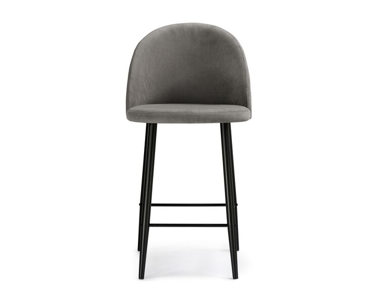 Купить Барный стул Амизуре темно-серый / черный матовый, Цвет: серый-1, фото 2