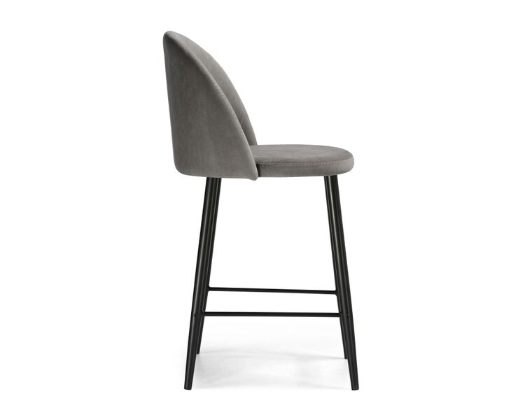 Купить Барный стул Амизуре темно-серый / черный матовый, Цвет: серый-1, фото 3