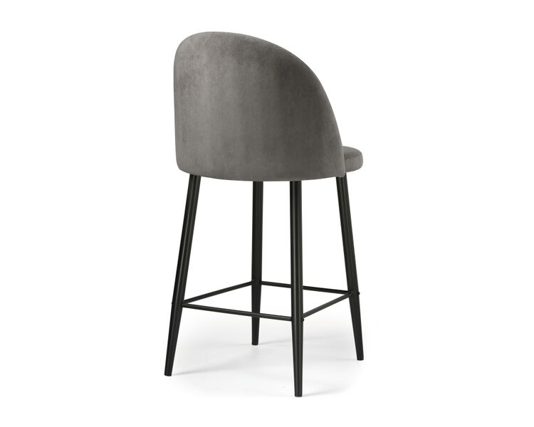 Купить Барный стул Амизуре темно-серый / черный матовый, Цвет: серый-1, фото 4