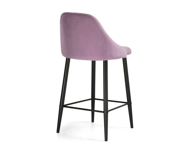 Купить Барный стул Джама лавандовый / черный матовый, Цвет: розовый, фото 4