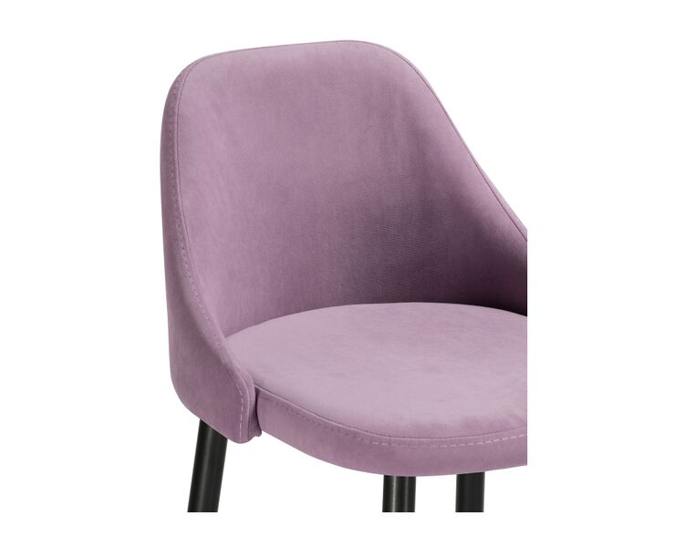 Купить Барный стул Джама лавандовый / черный матовый, Цвет: розовый, фото 5