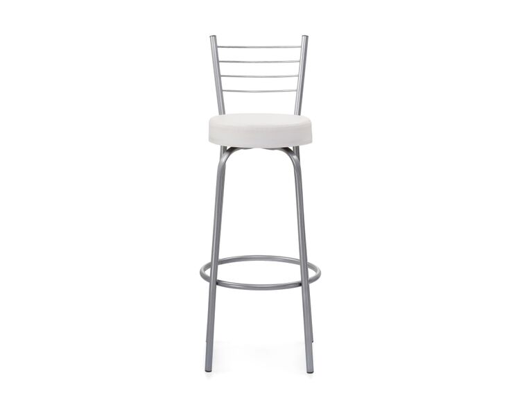Купить Барный стул Kuroda белый полимер / светлый мусс, Цвет: белый, фото 2