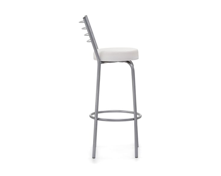 Купить Барный стул Kuroda белый полимер / светлый мусс, Цвет: белый, фото 3