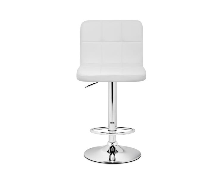 Купить Барный стул Paskal white / chrome, Цвет: белый, фото 2