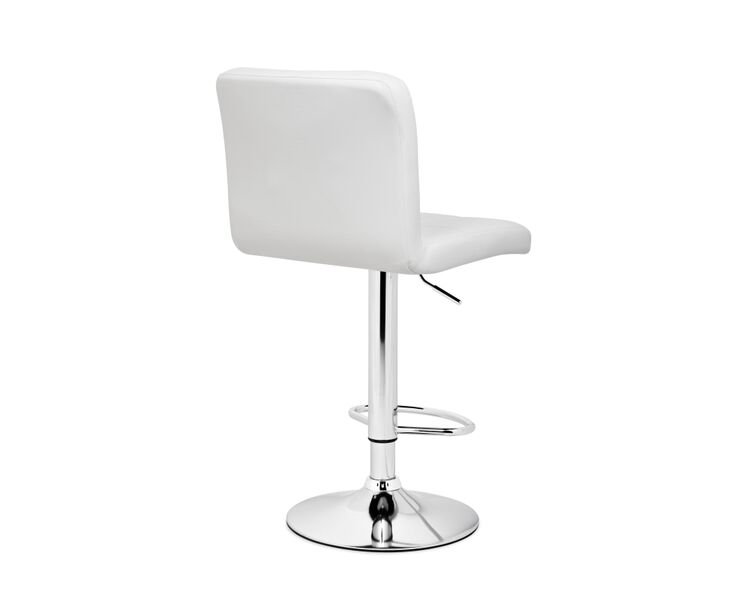 Купить Барный стул Paskal white / chrome, Цвет: белый, фото 4