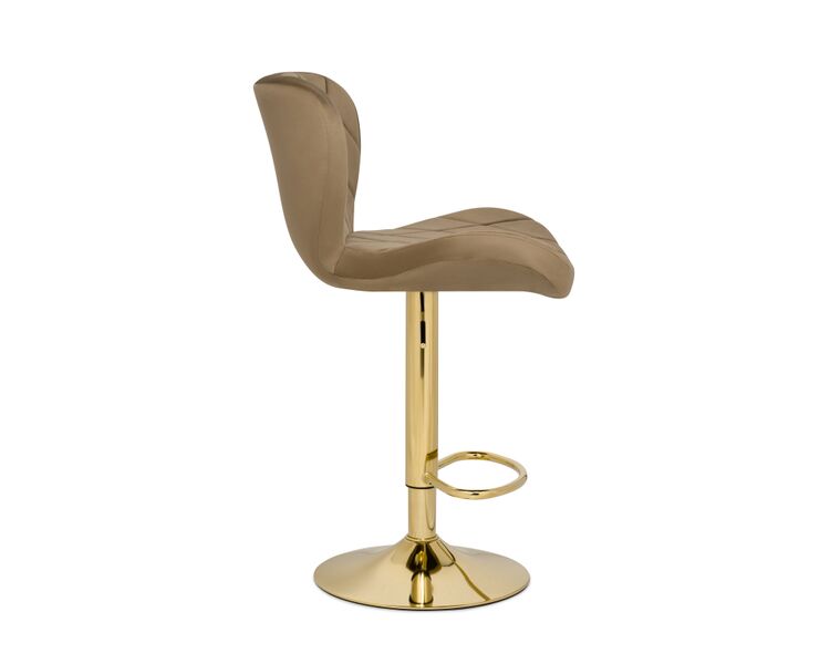 Купить Барный стул Porch dark beige / golden, Цвет: бежевый, фото 3