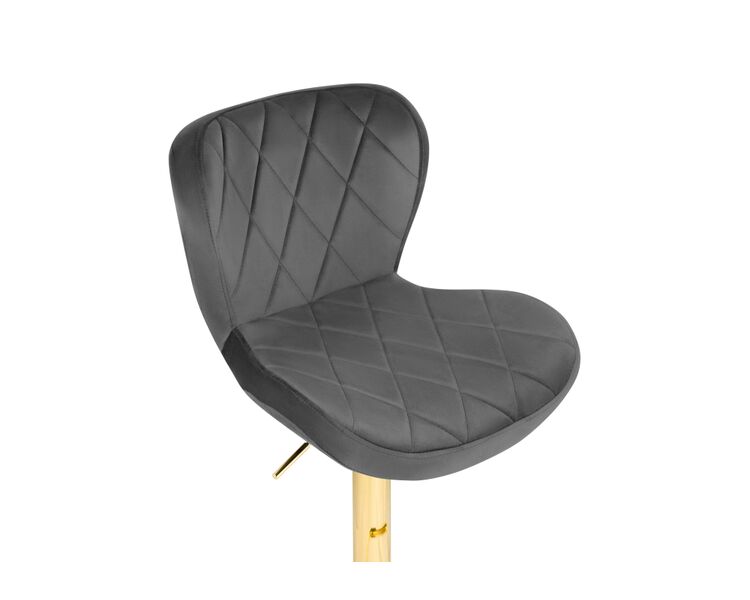 Купить Барный стул Porch dark gray / golden, Цвет: серый, фото 5