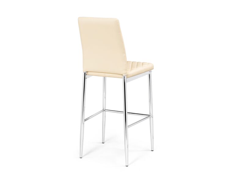 Купить Барный стул Teon beige / chrome, Цвет: бежевый, фото 4