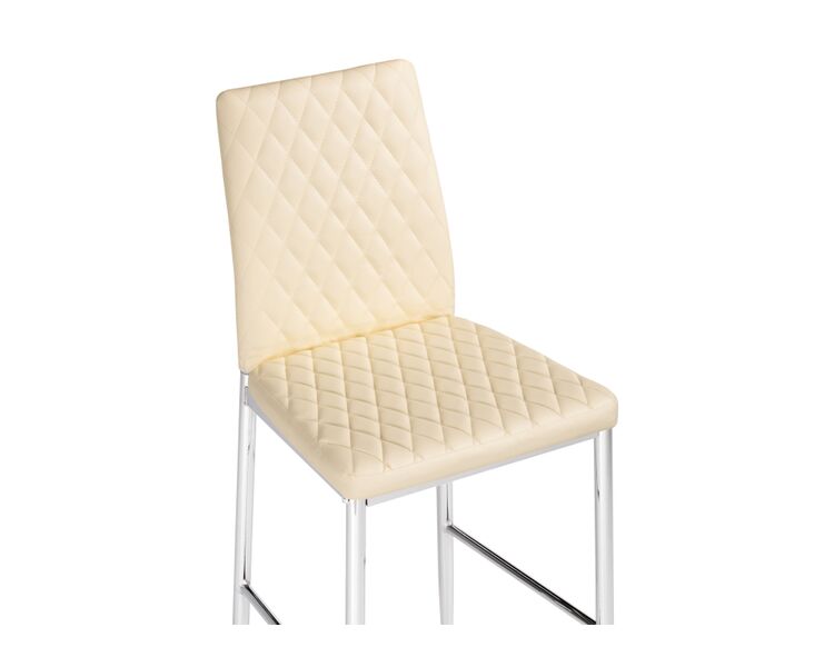 Купить Барный стул Teon beige / chrome, Цвет: бежевый, фото 5