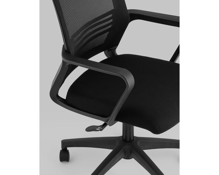 Купить Кресло офисное TopChairs Simplex черный, Цвет: черный, фото 7