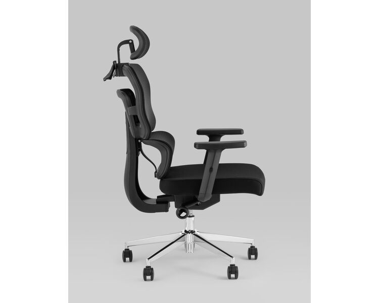 Купить Кресло офисное TopChairs Techno черный, Цвет: черный, фото 3